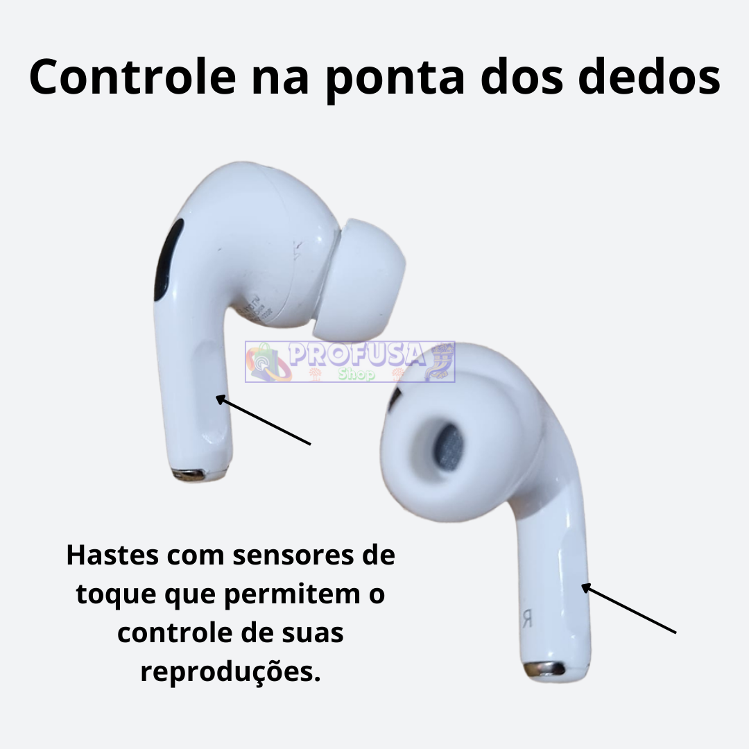 Fone de ouvido Bluetooth Premium - Compatível com A!rP@ds Pro 2